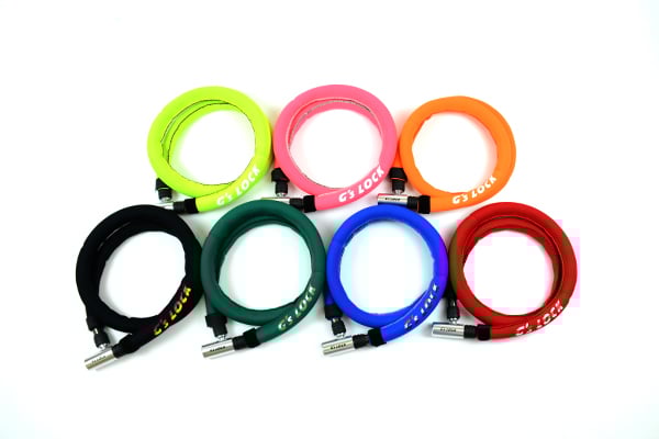 GORIN／GS6-1200 GORIN(ゴリン) ジョイントワイヤー錠【ネオプレーンカバー】