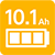 バッテリー容量10.1Ah
