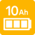 バッテリー容量10.0Ah