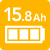 バッテリー容量15.8Ah