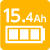 バッテリー容量15.4Ah