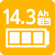 バッテリー容量14.3Ah相当