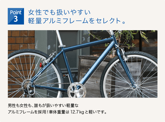 クロスバイク入門セット/cyma primerのpoint