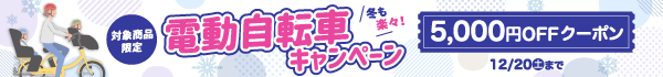 冬も楽々!電動自転車クーポン