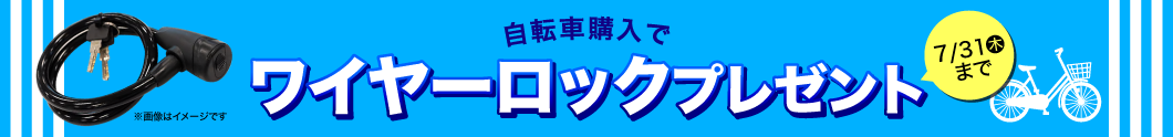 ワイヤーロックプレゼント