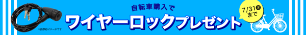ワイヤーロックプレゼント