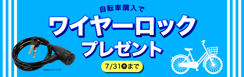ワイヤーロックプレゼント