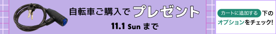 ワイヤー錠プレゼントキャンペーン