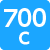 700C