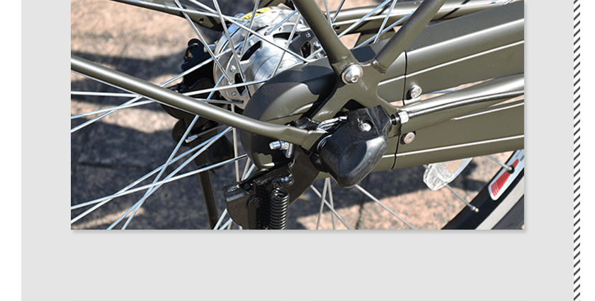 ブリヂストン（BRIDGESTONE）ステップクルーズ(STEPCRUZ)のチェーン外れに強い内装３段変速