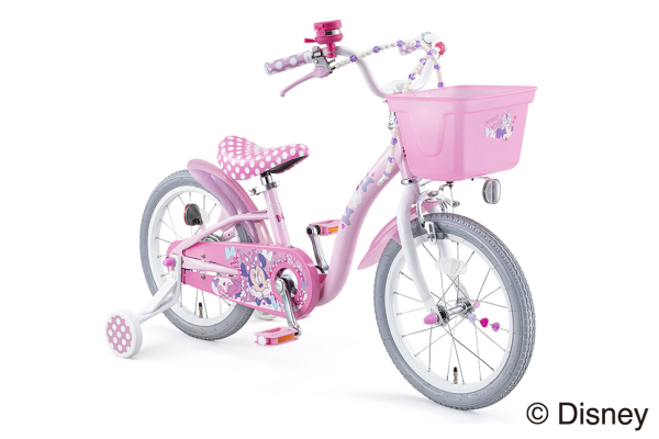 ミニーマウスポルカドットS ides(アイデス) こども用自転車 16インチ