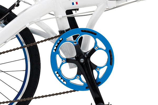 Renault 折りたたみ自転車 黒/青 10.8kg 大型クランク52T採用 11280 折りたたみ自転車 シマノ7段変速 20