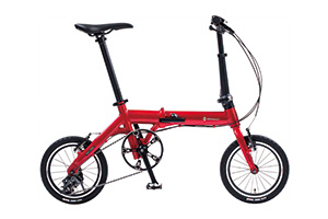 Metallic red／RENAULT ULTRA LIGHT7 TRIPLE［外装3段変速］［14インチ］［アルミフレーム］［折りたたみ］