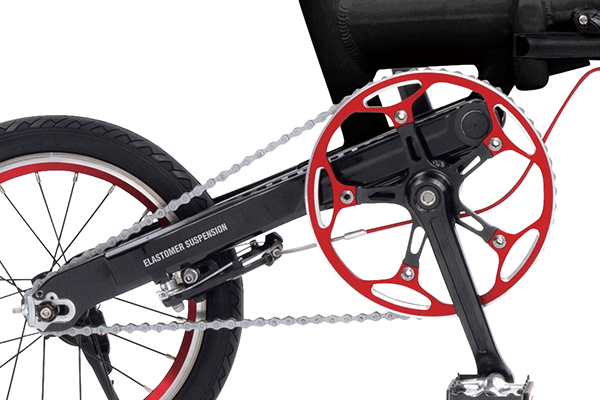 サビに強いチェーンを使用。お手入れが簡単！