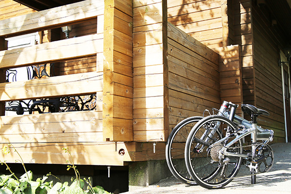 折りたたんで敷地内で保管することも可能。