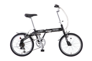 ブラック／カリブーライト 6S［20インチ］［外装6段変速］［折りたたみ］［アルミフレーム］