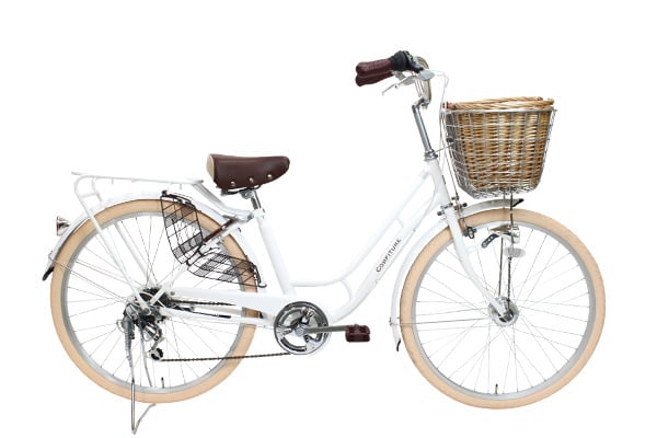 シュガーホワイト(※画像は籐カゴ付きモデル)