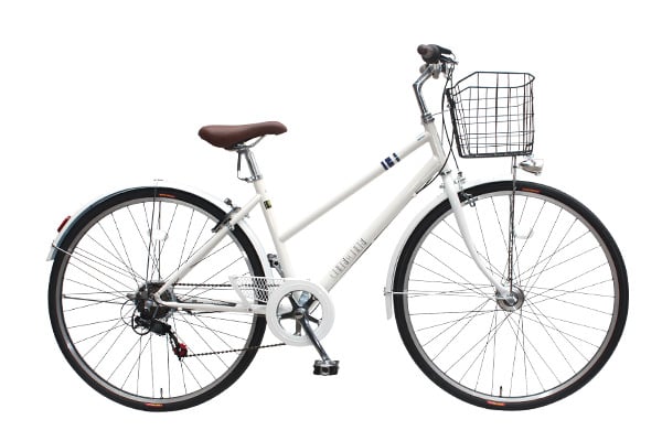 FREE STYLE 27吋シティサイクル 外装6段/ホワイト