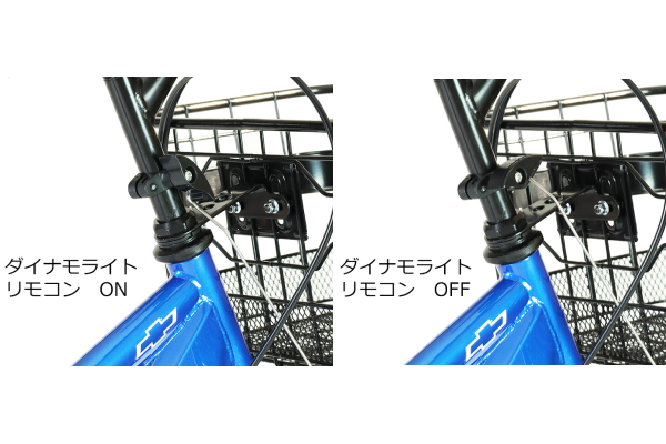 ハンドル周りで安全に操作が出来るリモコン。