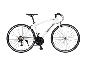 ホワイト／MASERATI AL-CRB7021 Urban-N［700C］［外装21段変速］