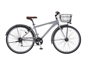 【通学自転車まるごとセット】CORTEZ(コルテス)/クールグレイ（リング錠付きモデル）