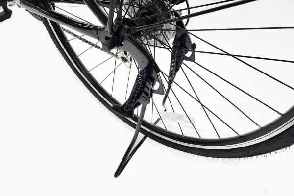 停車時に安定感のある両立スタンドを搭載。