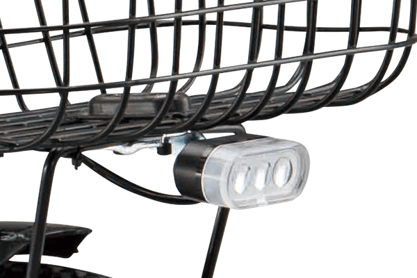 ３灯の明るいLEDランプは視認性バツグンです。