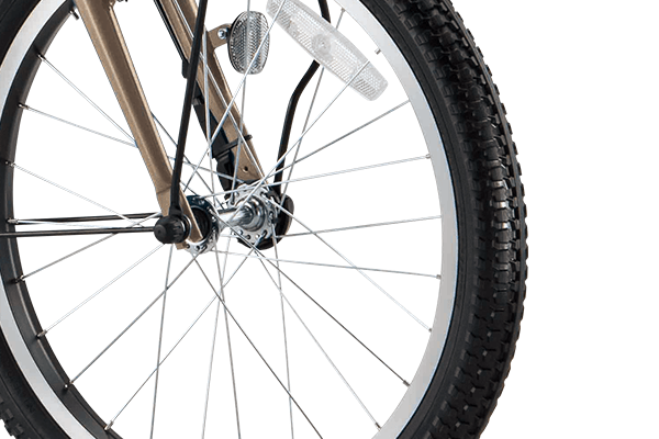 安定感のあるタイヤでぐんぐん進みます。