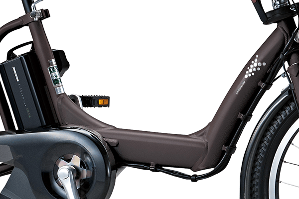 ブリヂストン　アンジェリーノ　 チャイルドシート付き 自転車 小柄なママでも安心の低床設計＞ 3人乗り(幼児2人同乗)対応 子