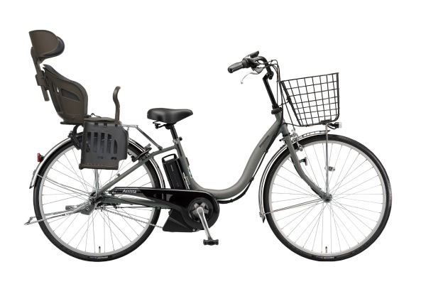 【電動自転車・電動アシスト自転車】ブリヂストン（BRIDGESTONE） ヘッドレスト付チャイルドシート搭載アシスタU STD［アルミフレーム］［内装3段変速］［24インチ］［26インチ］