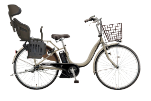 E.XHクラッシックベージュ／【電動子乗せセット】ヘッドレスト付チャイルドシート搭載アシスタU STD［内装3段変速］［24インチ］［26インチ］