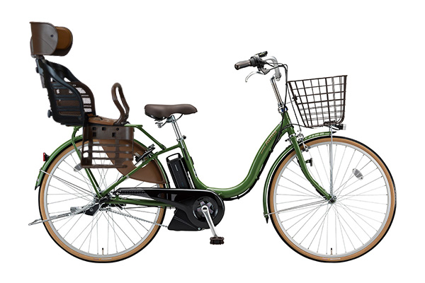 【あ】電動アシスト自転車 ヘッドレスト付チャイルドシート搭載アシスタU STD ブリヂストン