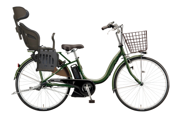 【電動自転車・電動アシスト自転車】ブリヂストン（BRIDGESTONE） ヘッドレスト付チャイルドシート搭載アシスタU STD  ［内装3段変速］［24インチ］［26インチ］