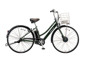 M.ジェードオリーブ／【通学自転車まるごとセット】アルベルトe L型［内装5段変速］［27インチ］