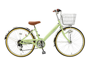 ライトグリーン／Rafina(ラフィーナ)［24インチ］［外装6段変速］
