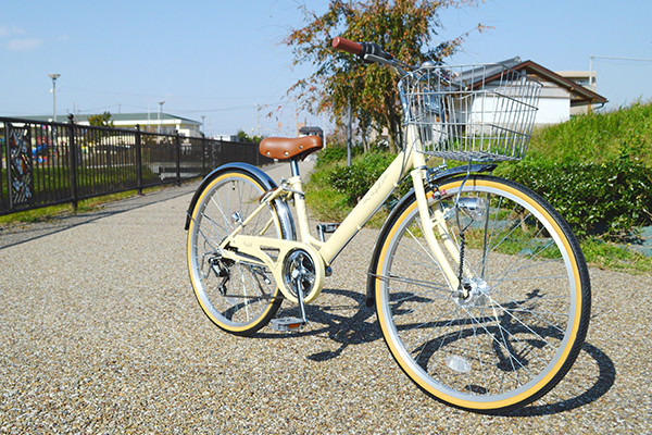 24インチ 子供 自転車 ラフィーナ アイボリー