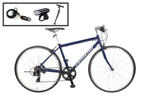 F021◆FERIADO◆クロスバイク◆7段変速◆防犯登録可能 クロスバイク入門セットFERIADO(フェリアード) クロスバイク