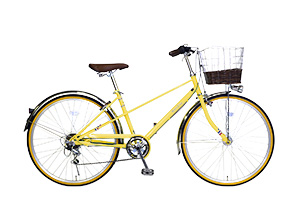 【通学自転車まるごとセット】Mixte City/イエロー