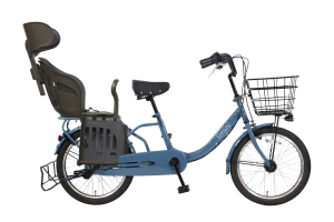 ヘッドレスト付チャイルドシート搭載limini 子供乗せ自転車 20インチ