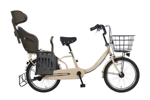 ヘッドレスト付チャイルドシート搭載limini 子供乗せ自転車 20インチ