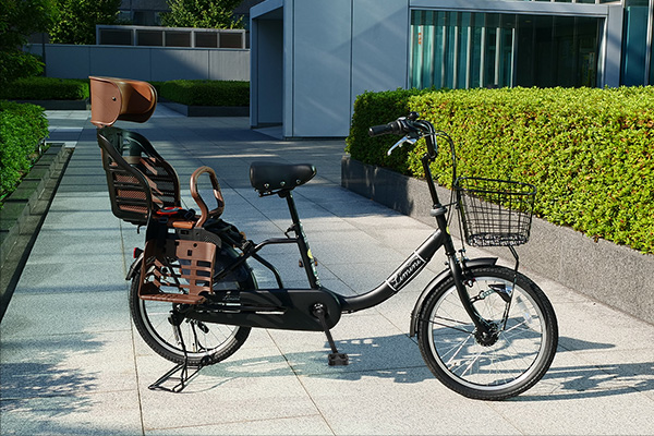 ヘッドレスト付チャイルドシート搭載limini 子供乗せ自転車 20インチ 