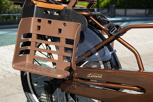 引き取り限定】 非電動 子供乗せ自転車 limini+ ブラウン 引き取り限定