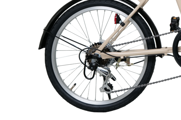 シマノ製6段変速ギア搭載でより走行性能をアップ。