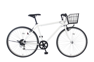 カゴ付きToffee(トフィー)［クロスバイク］［外装6段変速］［700C］