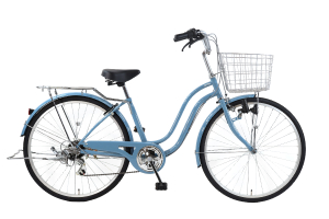 グレイッシュブルー／cyma basic(サイマベーシック)［外装6段変速］［26インチ］