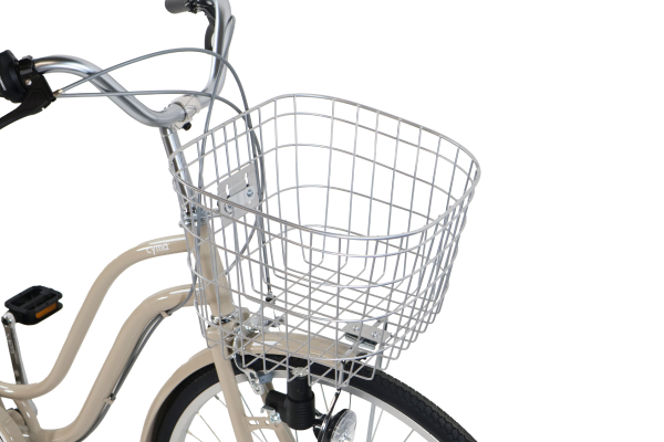 お買い物に使いやすい荷物がしっかり入る深型のカゴを装備。