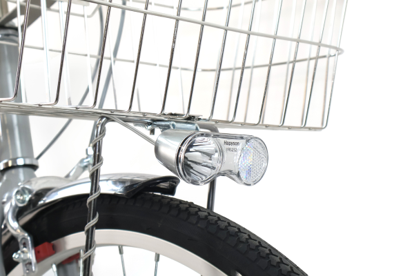 押し歩きの低速でも明るい省電力高輝度LEDライトを搭載。