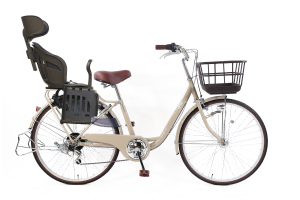 子供乗せ自転車　26インチ　チャイルドシート付 ヘッドレスト付チャイルドシート搭載cyma refine(サイマリファイン