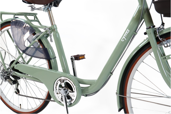 地上高わずか35.5cmの乗り降りしやすい低床フレーム設計。