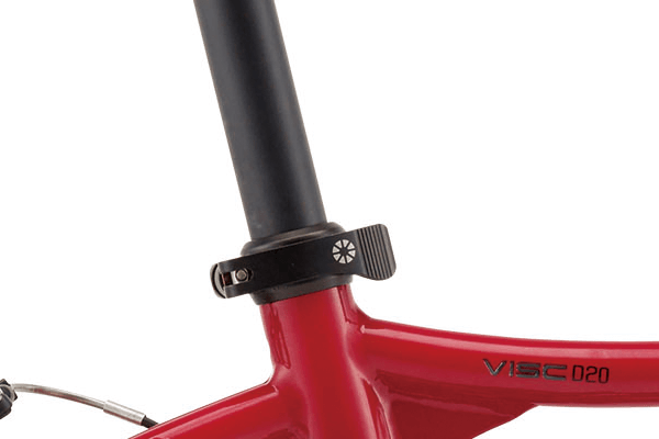 サドルの上げ下げを、ワンタッチで行うことが可能です。